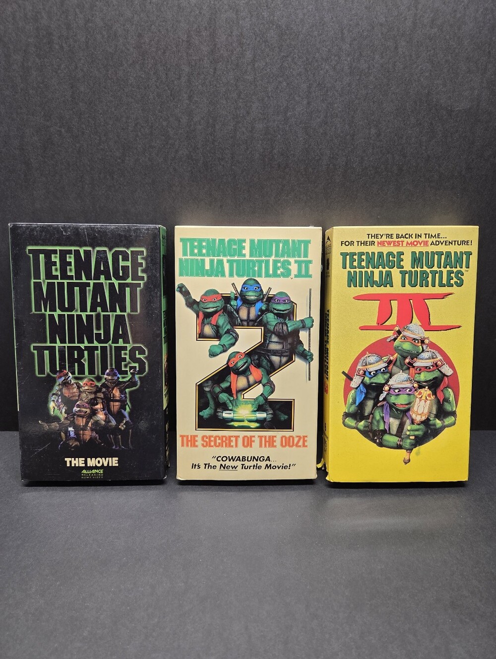 First 3 Teenage Mutant Ninja Turtle VHS Movies